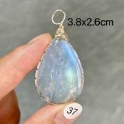 DIY Blue Moonstone Pendant