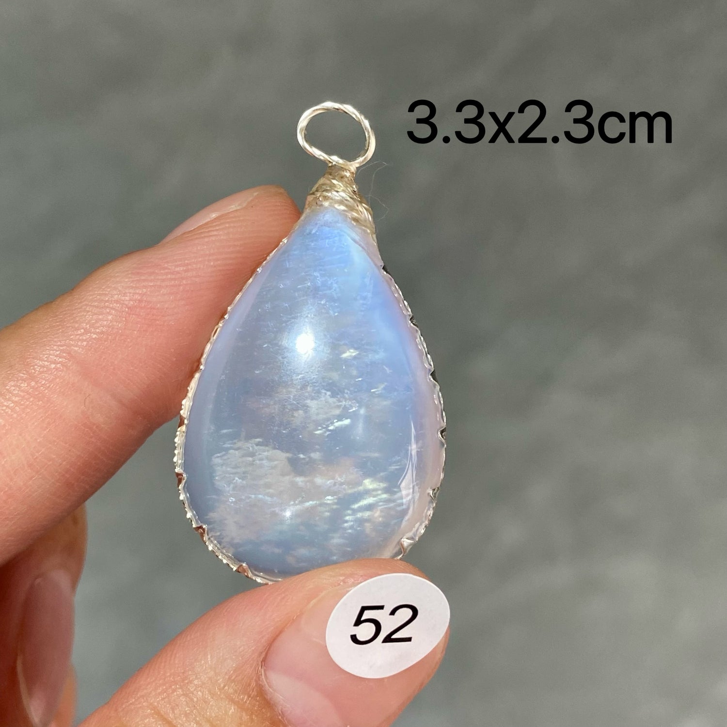 DIY  High Quality Double Flash Blue Moonstone Crystal Pendant