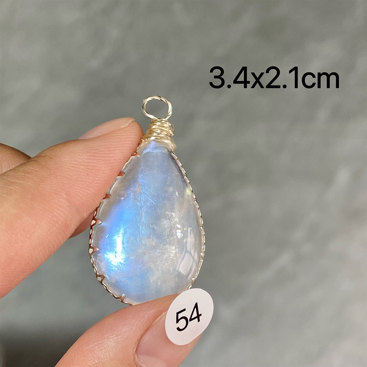DIY  High Quality Double Flash Blue Moonstone Crystal Pendant