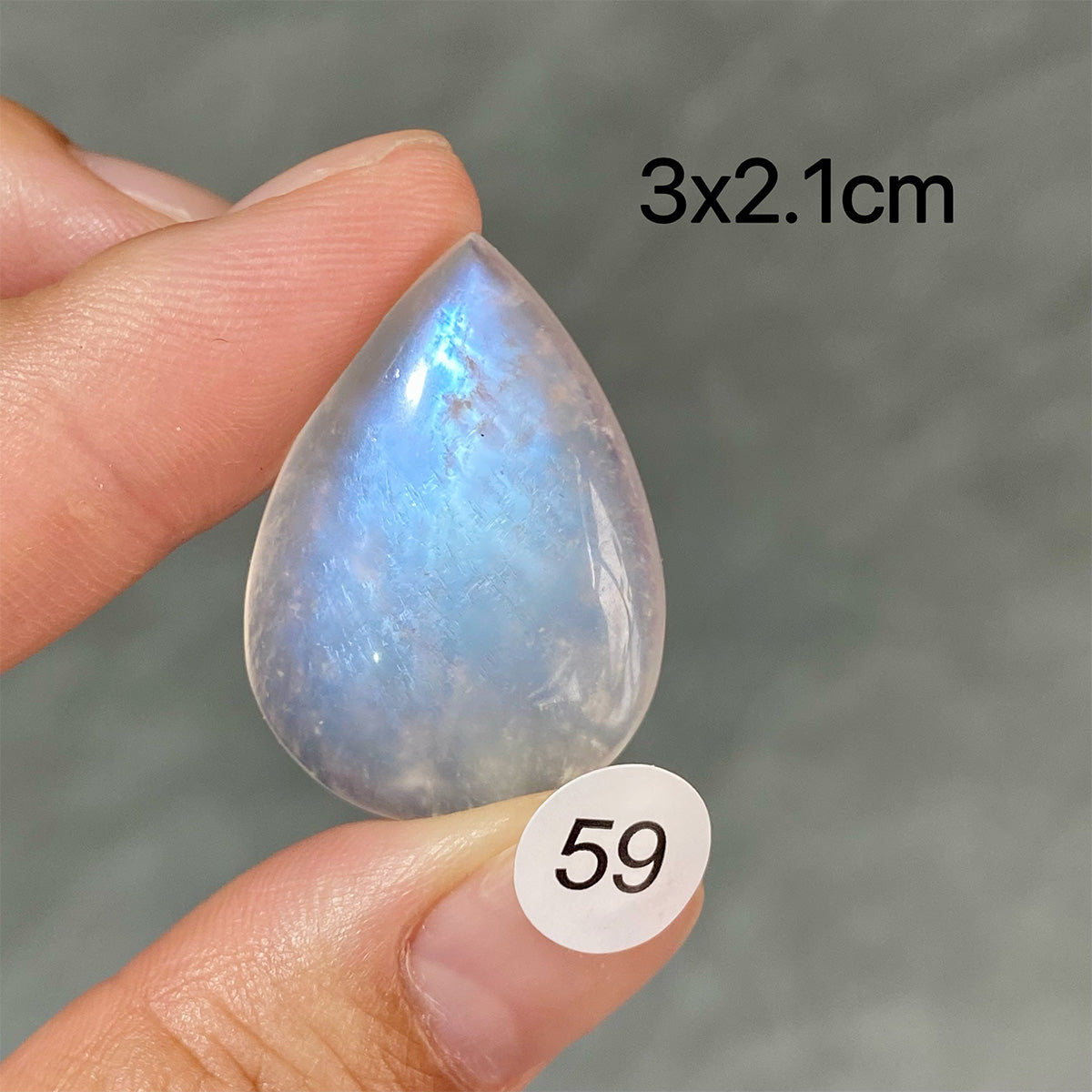 DIY  High Quality Double Flash Blue Moonstone Crystal Pendant