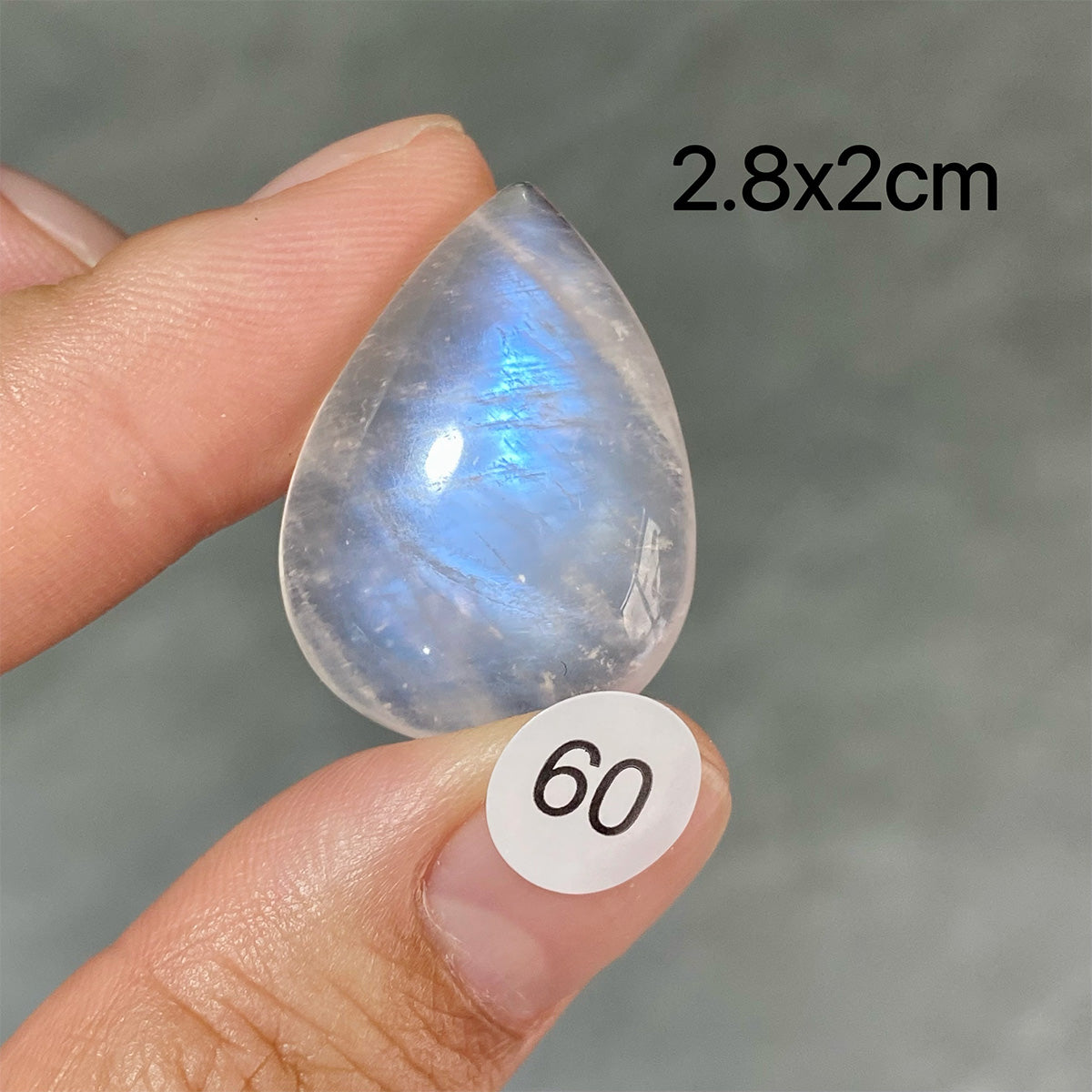 DIY  High Quality Double Flash Blue Moonstone Crystal Pendant