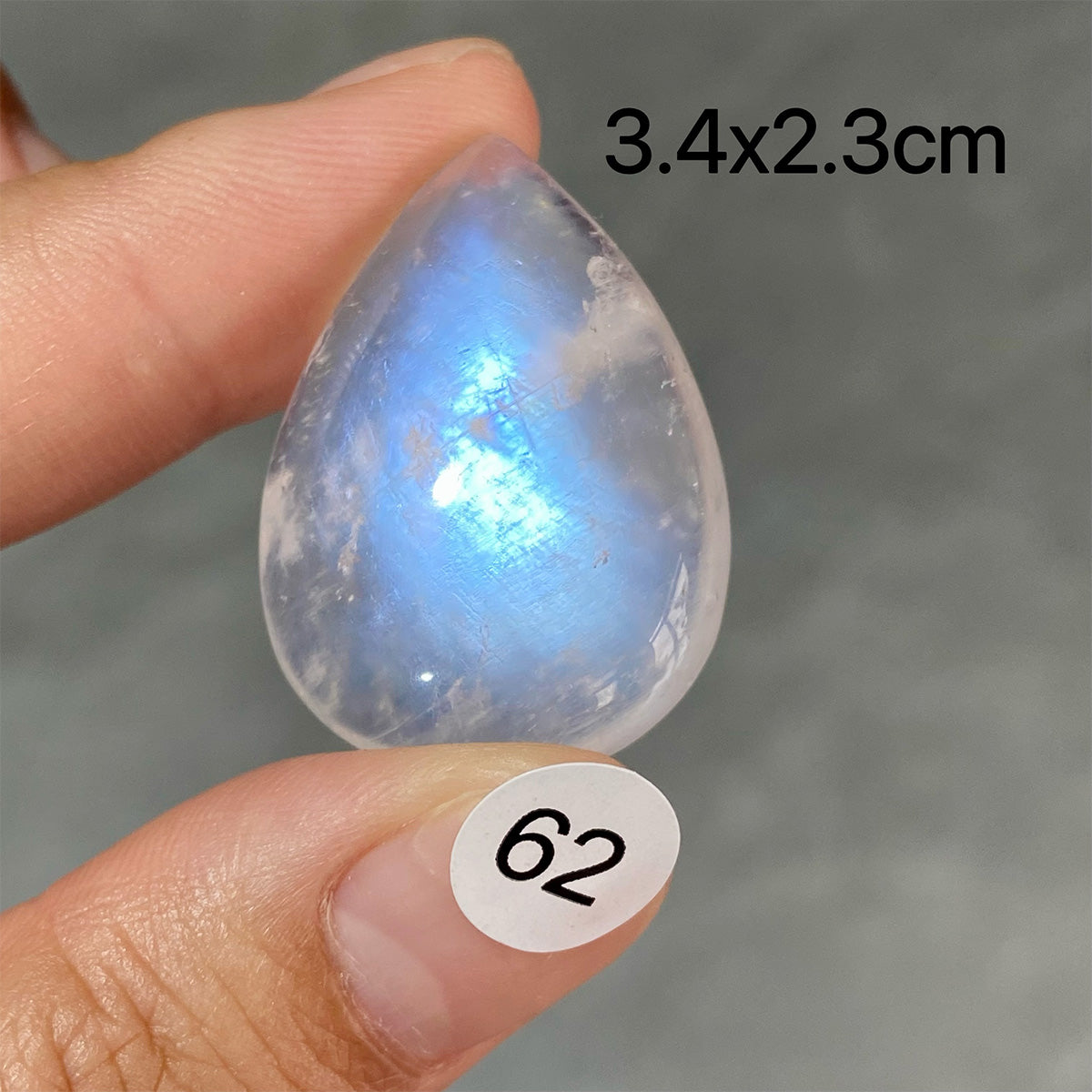 DIY  High Quality Double Flash Blue Moonstone Crystal Pendant