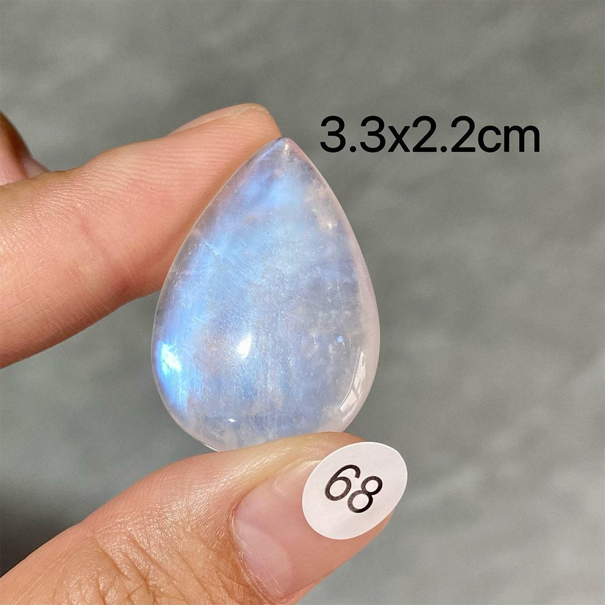 DIY  High Quality Double Flash Blue Moonstone Crystal Pendant