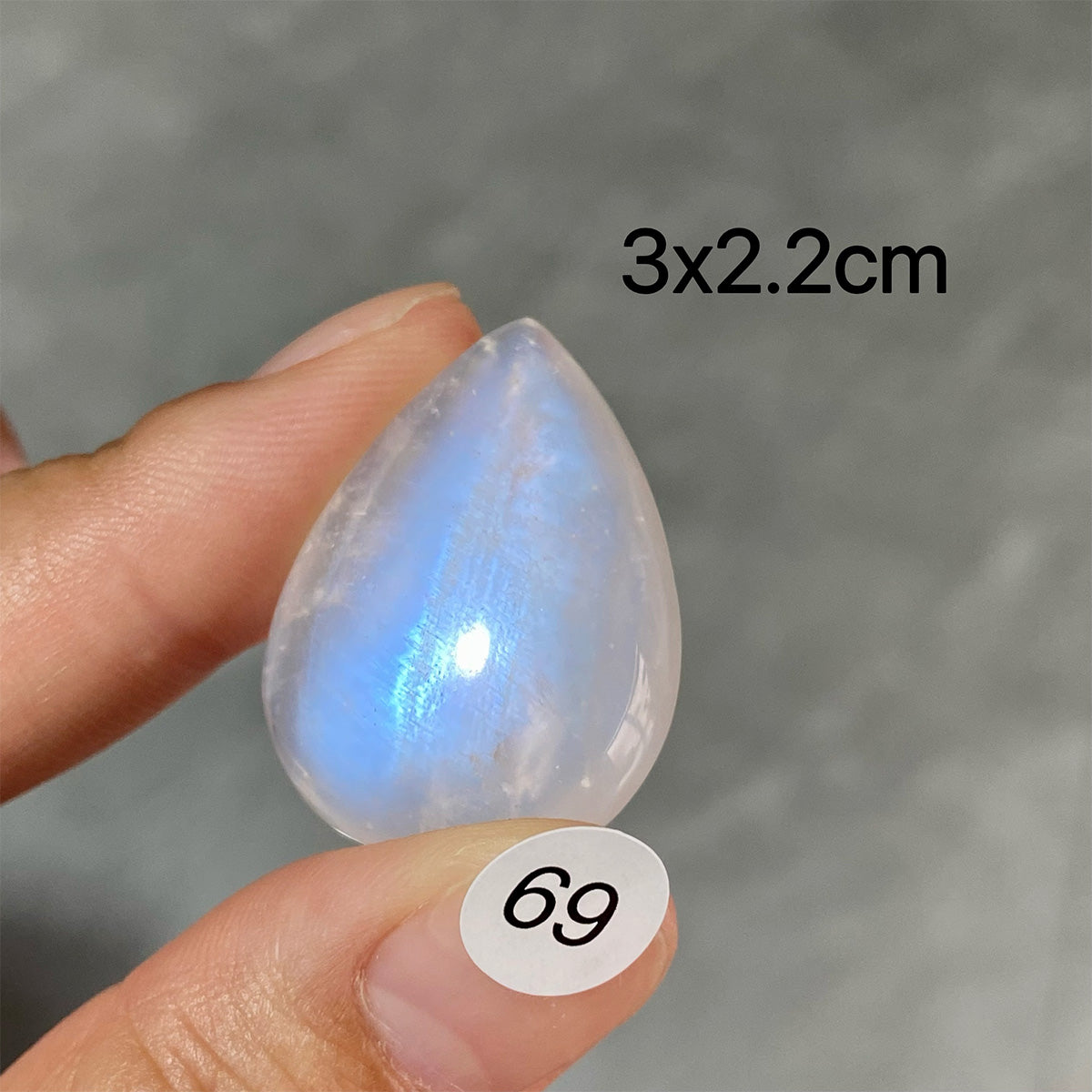 DIY  High Quality Double Flash Blue Moonstone Crystal Pendant