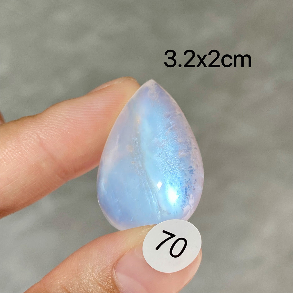 DIY  High Quality Double Flash Blue Moonstone Crystal Pendant