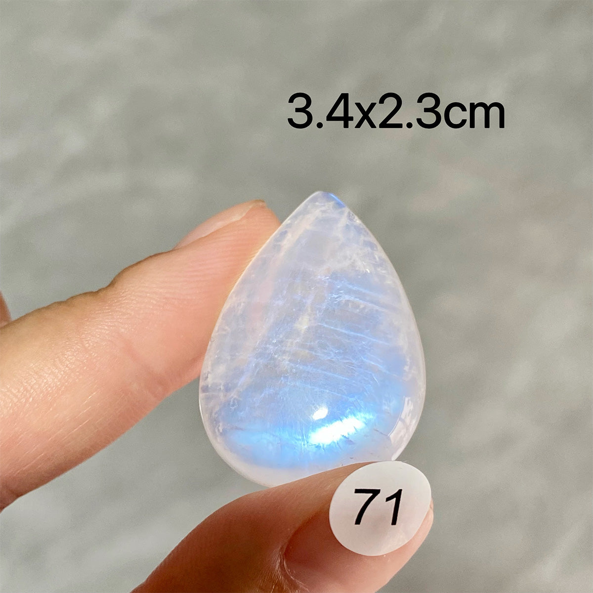 DIY  High Quality Double Flash Blue Moonstone Crystal Pendant