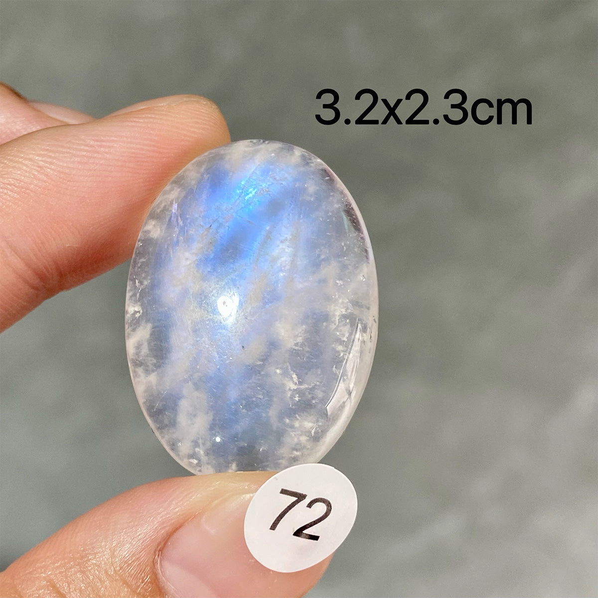 DIY  High Quality Double Flash Blue Moonstone Crystal Pendant