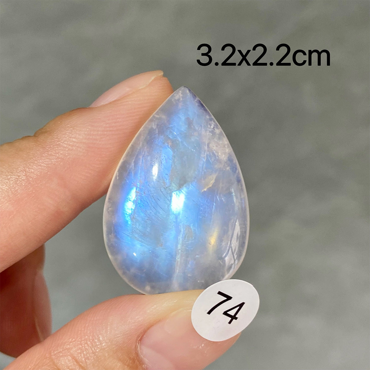 DIY  High Quality Double Flash Blue Moonstone Crystal Pendant