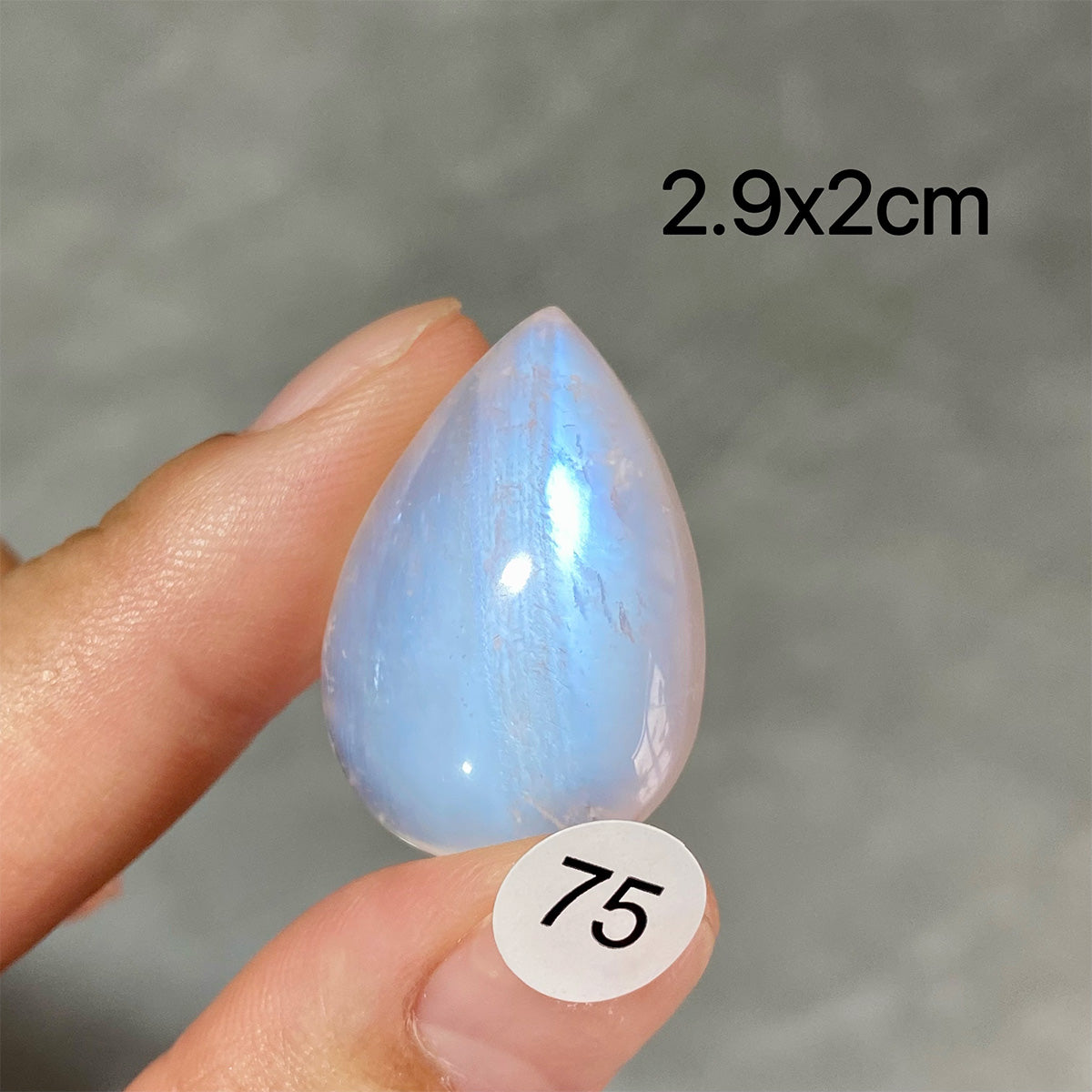 DIY  High Quality Double Flash Blue Moonstone Crystal Pendant