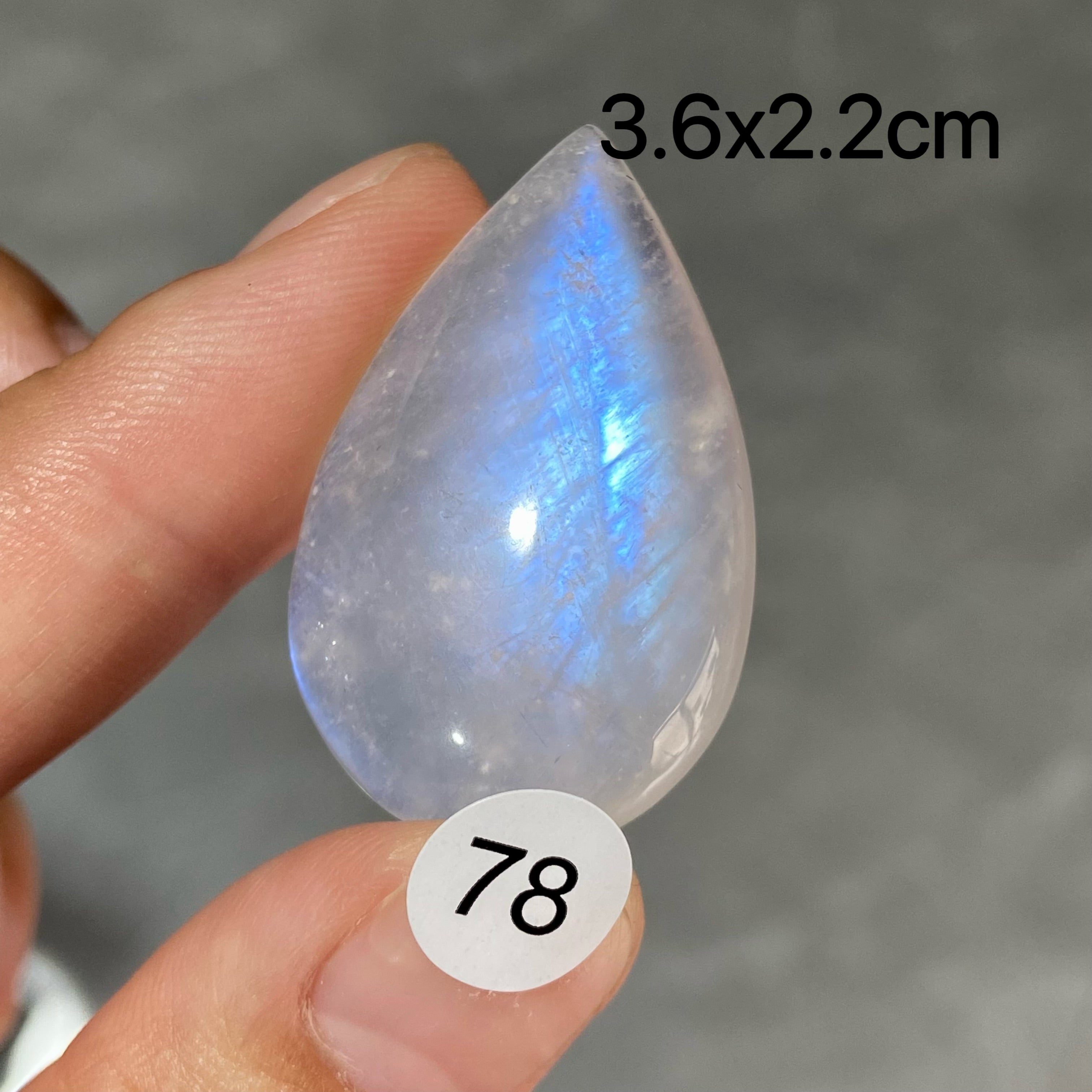DIY  High Quality Double Flash Blue Moonstone Crystal Pendant