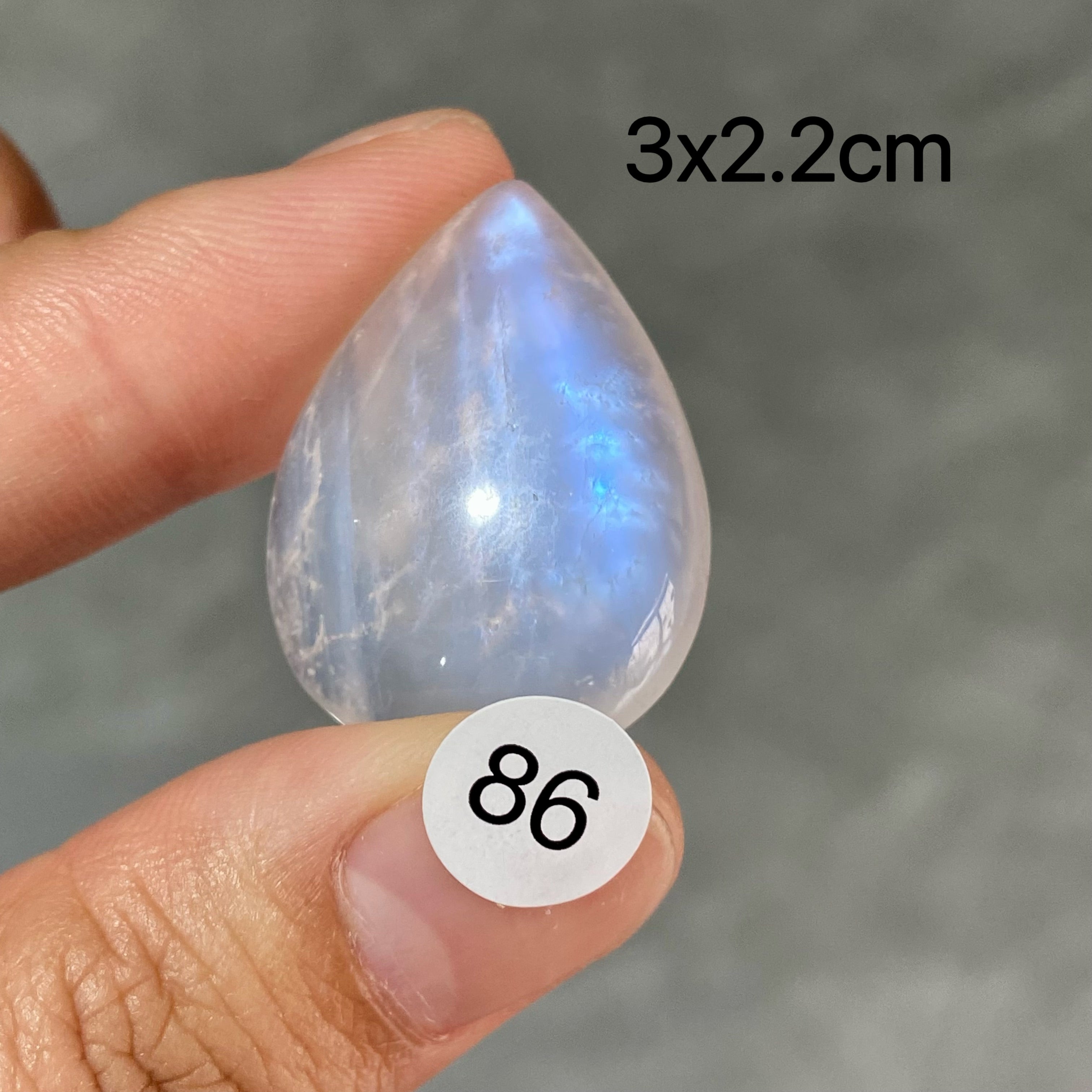DIY  High Quality Double Flash Blue Moonstone Crystal Pendant