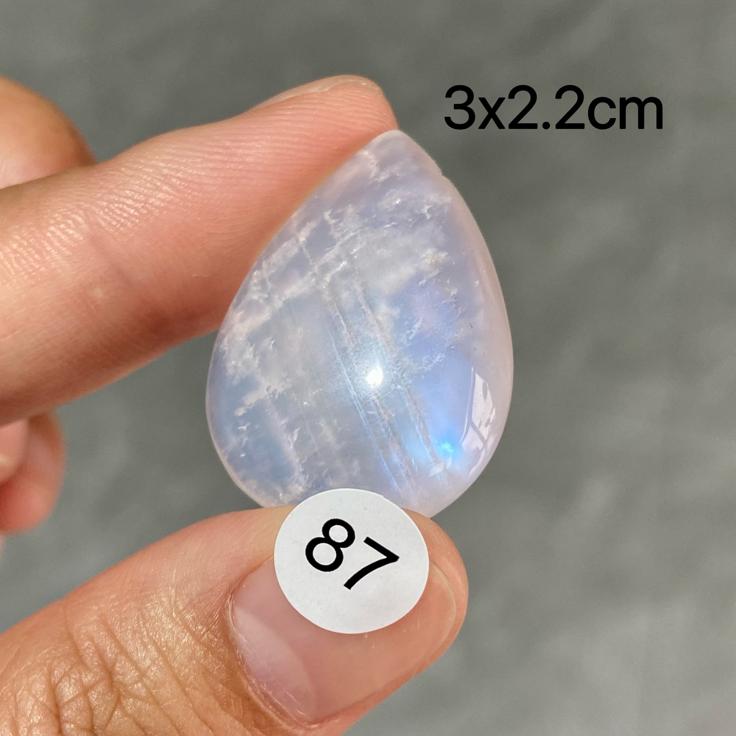 DIY  High Quality Double Flash Blue Moonstone Crystal Pendant