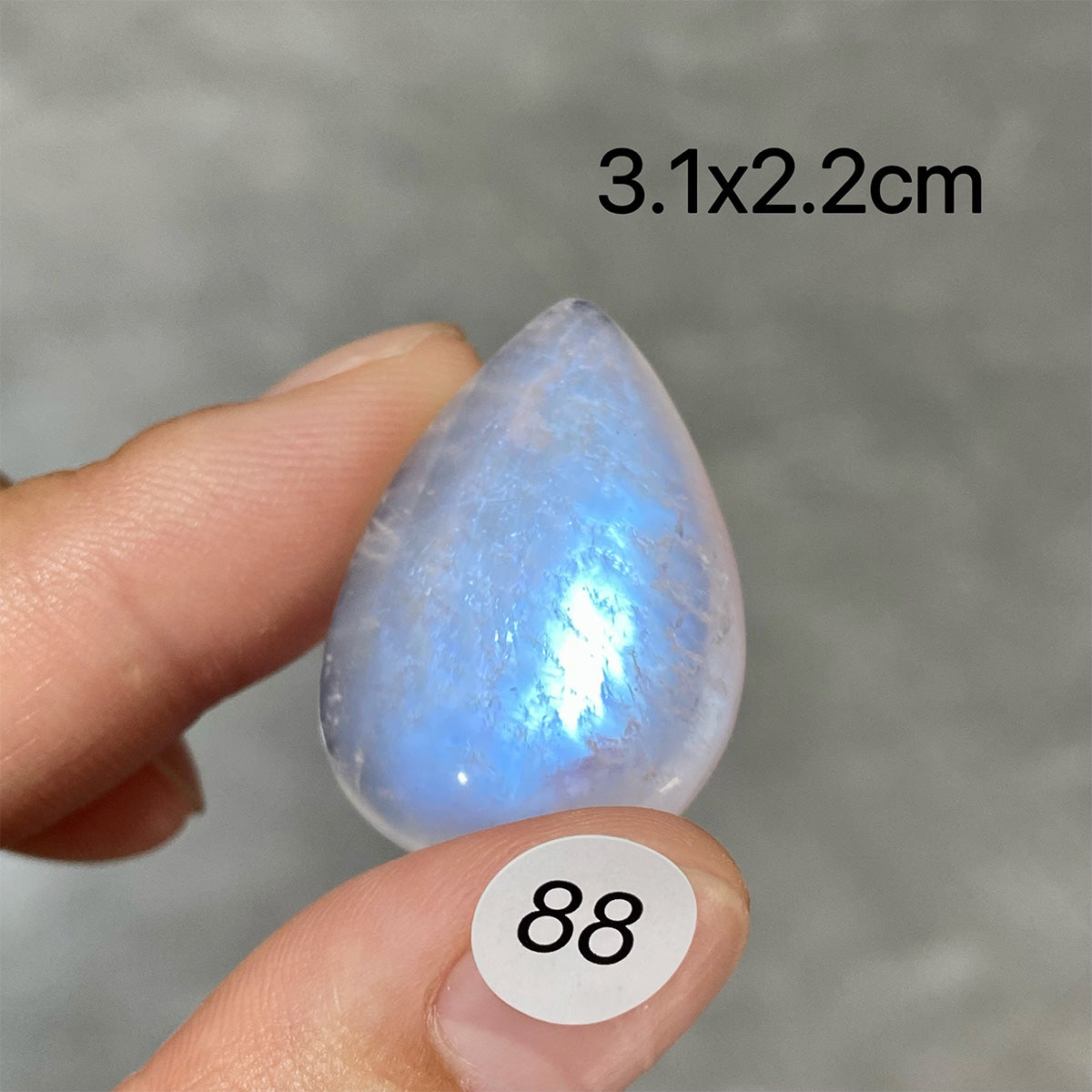 DIY  High Quality Double Flash Blue Moonstone Crystal Pendant
