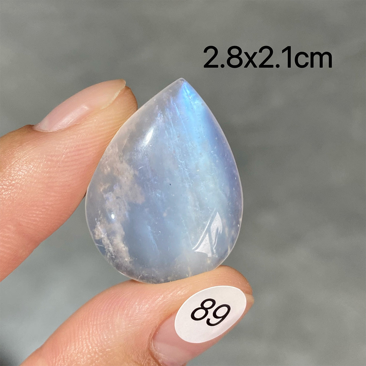 DIY  High Quality Double Flash Blue Moonstone Crystal Pendant