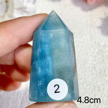 Load image into Gallery viewer, Natural Aquamarine Crystal Tower Point