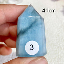 Load image into Gallery viewer, Natural Aquamarine Crystal Tower Point
