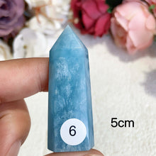 Load image into Gallery viewer, Natural Aquamarine Crystal Tower Point