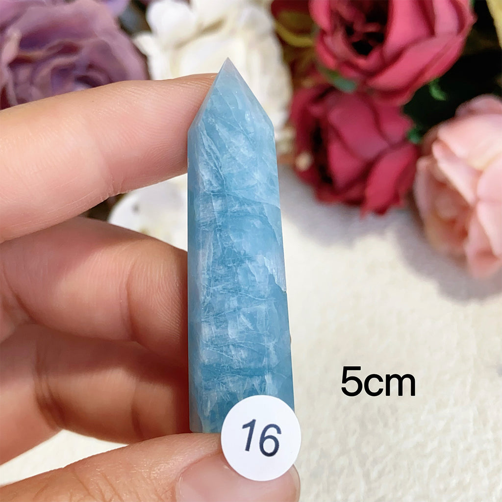 Natural Aquamarine Crystal Tower Point