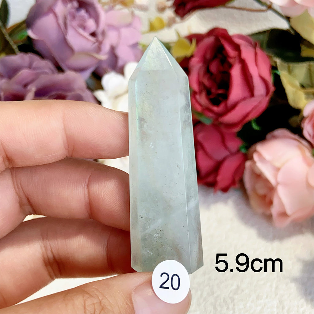 Natural Aquamarine Crystal Tower Point