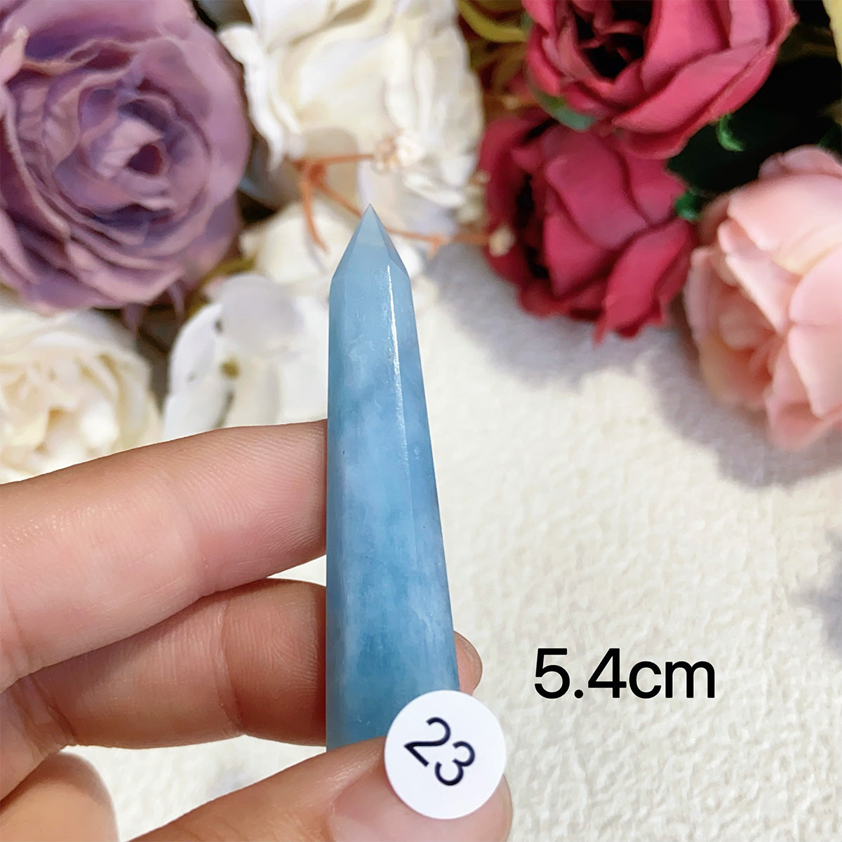 Natural Aquamarine Crystal Tower Point