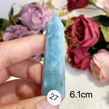 Load image into Gallery viewer, Natural Aquamarine Crystal Tower Point