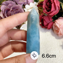 Load image into Gallery viewer, Natural Aquamarine Crystal Tower Point