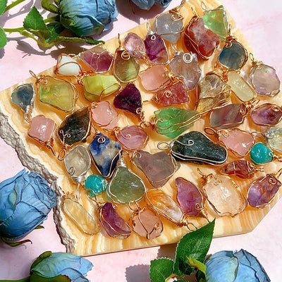 Different Material Crystal Pendants