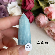 Load image into Gallery viewer, Natural Aquamarine Crystal Tower Point