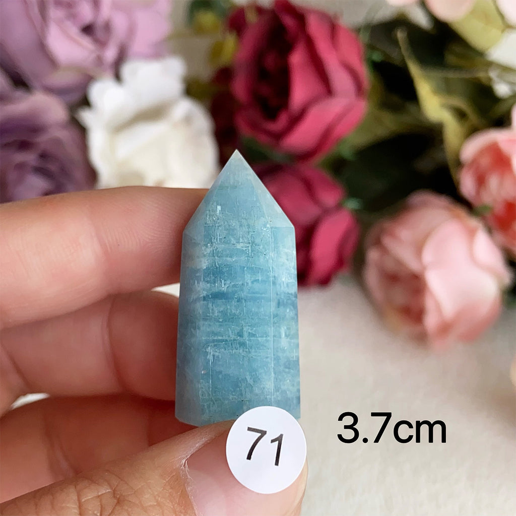 Natural Aquamarine Crystal Tower Point