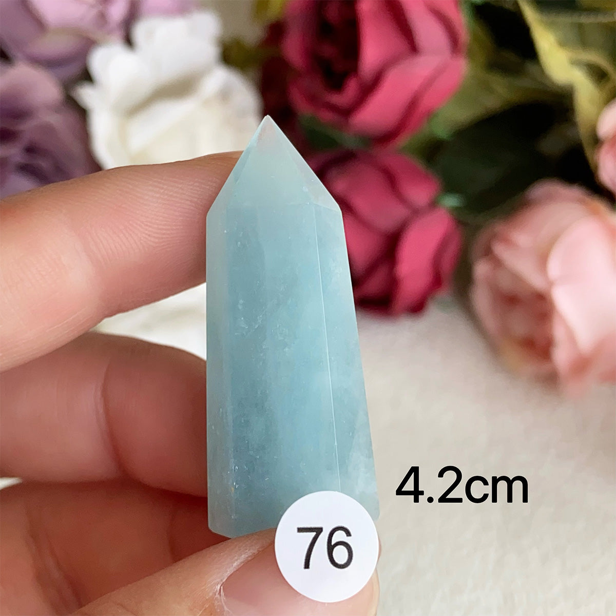 Natural Aquamarine Crystal Tower Point