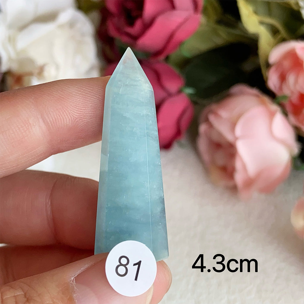 Natural Aquamarine Crystal Tower Point