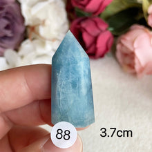Load image into Gallery viewer, Natural Aquamarine Crystal Tower Point