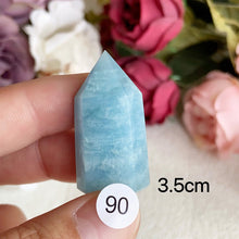 Load image into Gallery viewer, Natural Aquamarine Crystal Tower Point