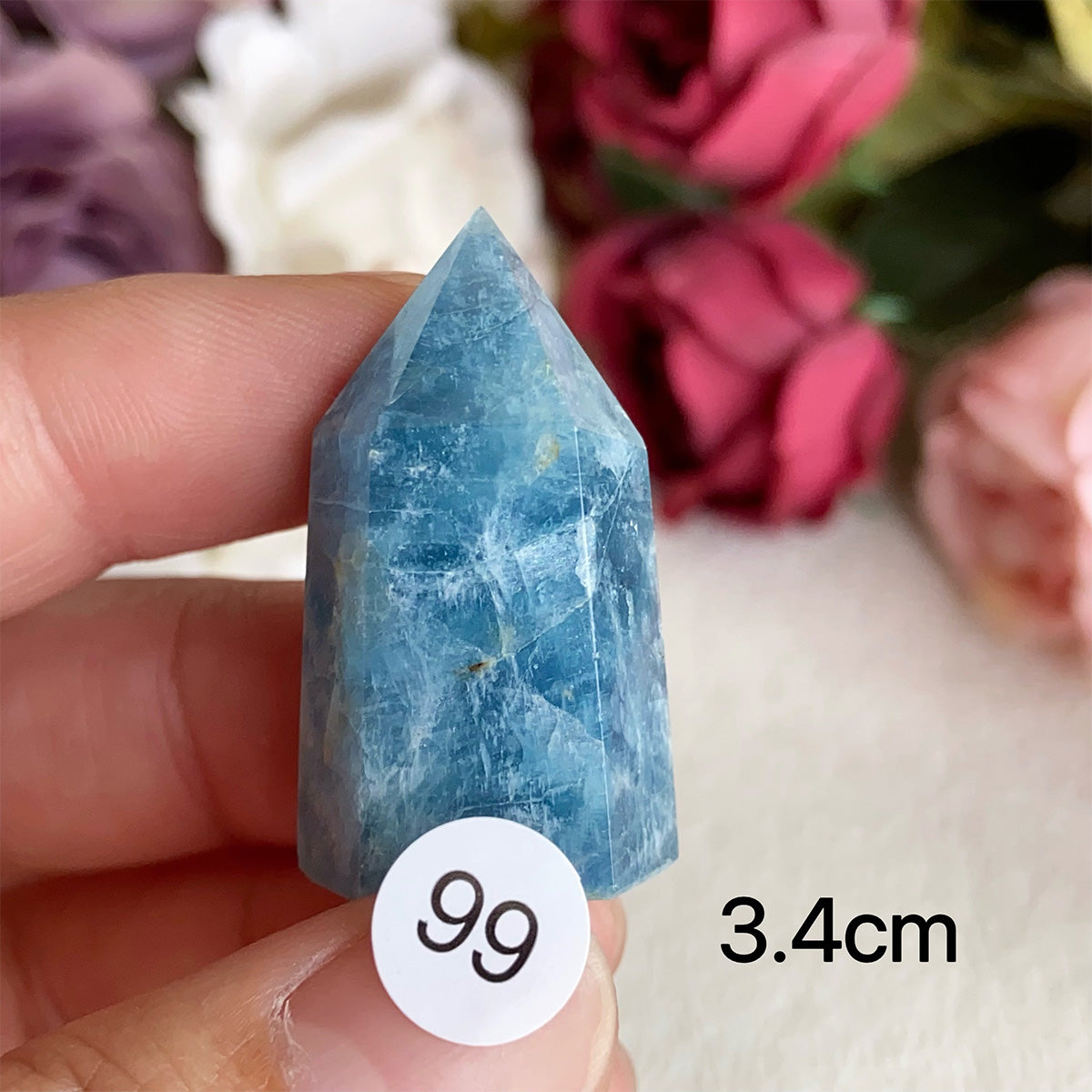 Natural Aquamarine Crystal Tower Point