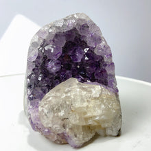 Load image into Gallery viewer, High Quality Amethyst Calcite Decoration Cluster Geode Free Form Ornaments