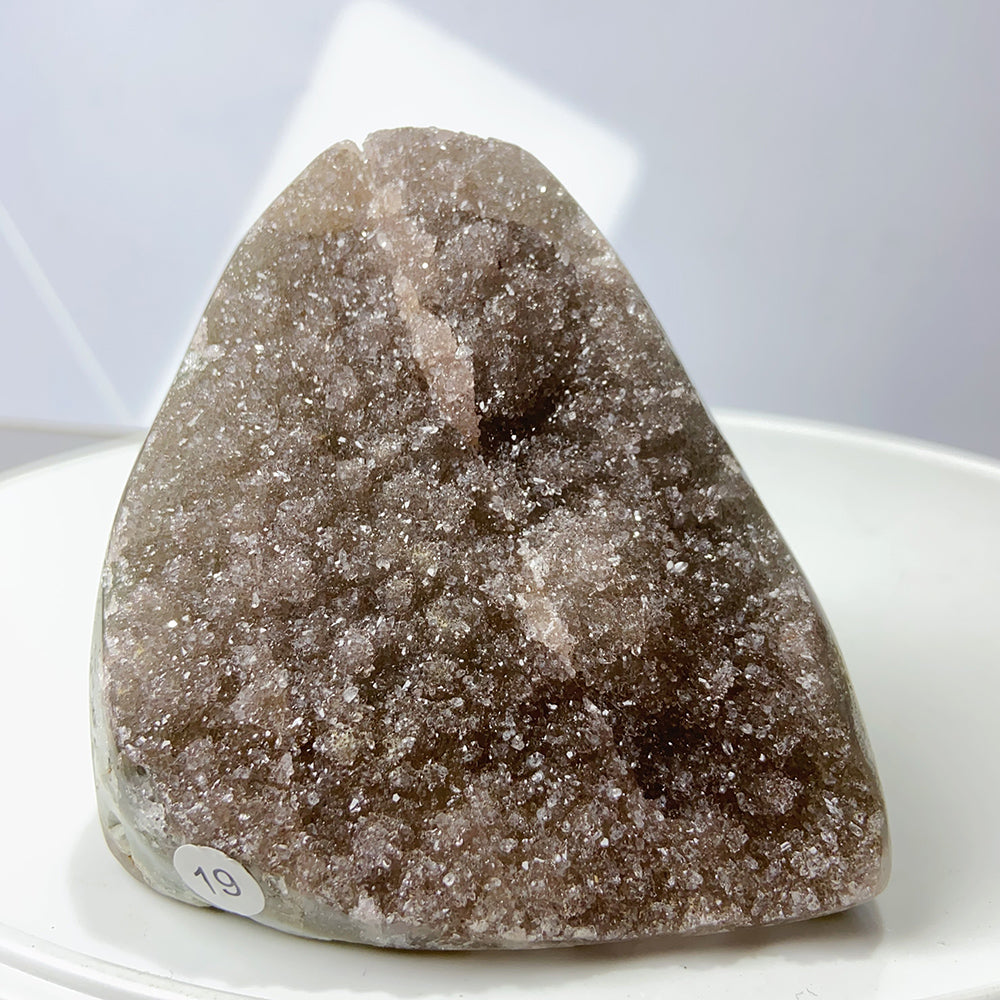 1PC Colourful Amethyst Cluster Geode Decoration Crystal Free Form Ornaments