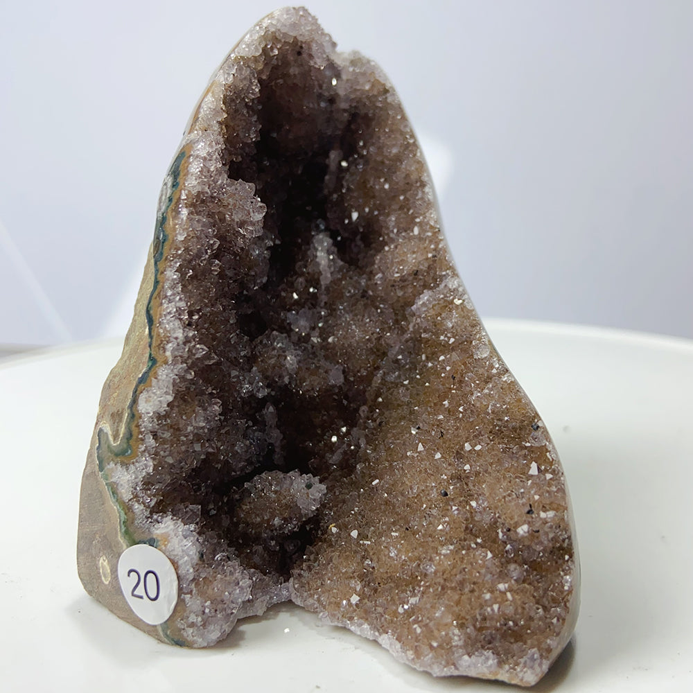 1PC Colourful Amethyst Cluster Geode Decoration Crystal Free Form Ornaments