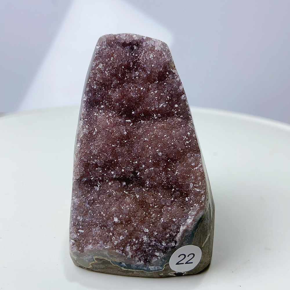 1PC Colourful Amethyst Cluster Geode Decoration Crystal Free Form Ornaments