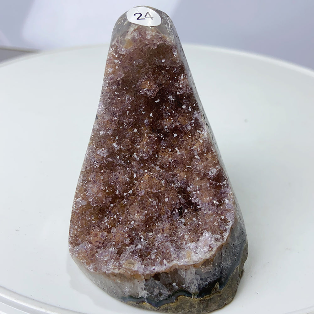 1PC Colourful Amethyst Cluster Geode Decoration Crystal Free Form Ornaments