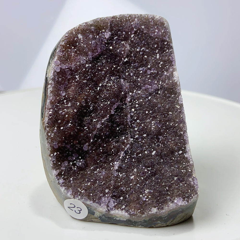 1PC Colourful Amethyst Cluster Geode Decoration Crystal Free Form Ornaments