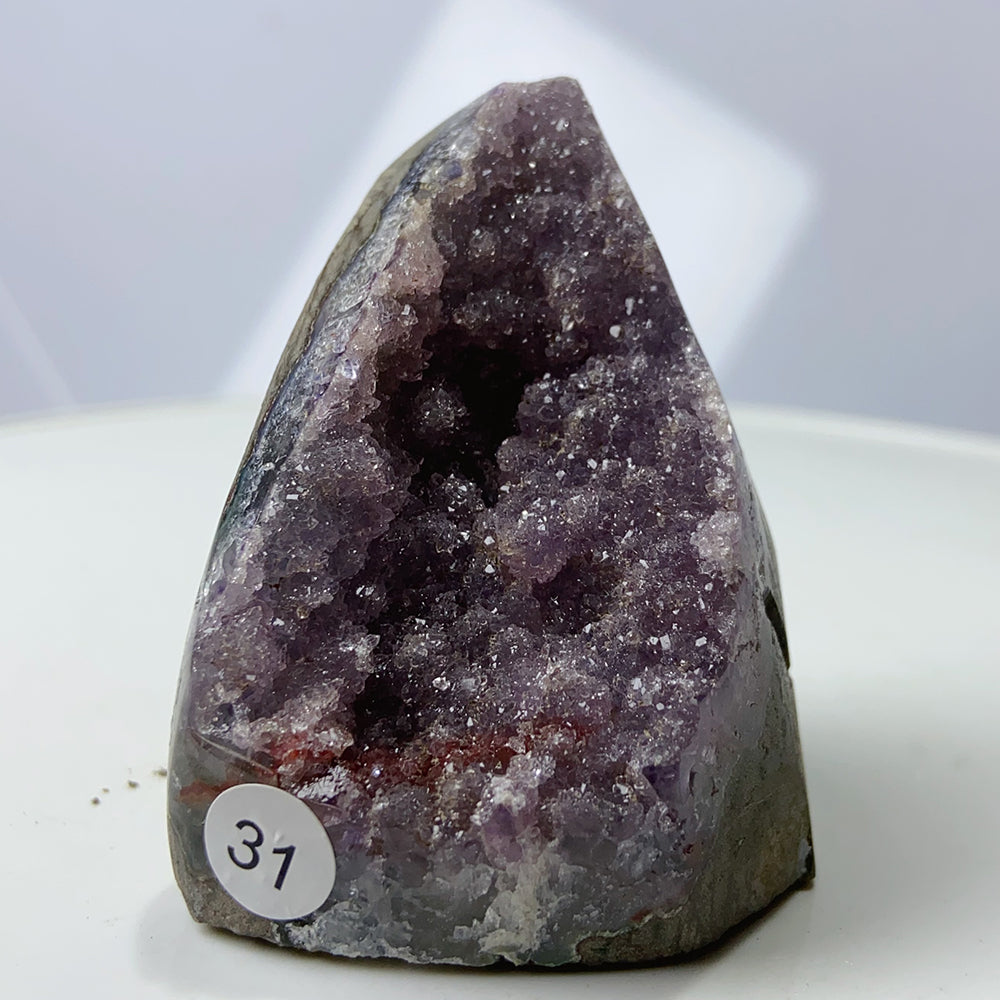 1PC Colourful Amethyst Cluster Geode Decoration Crystal Free Form Ornaments