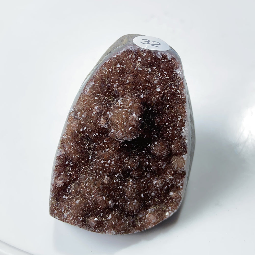 1PC Colourful Amethyst Cluster Geode Decoration Crystal Free Form Ornaments