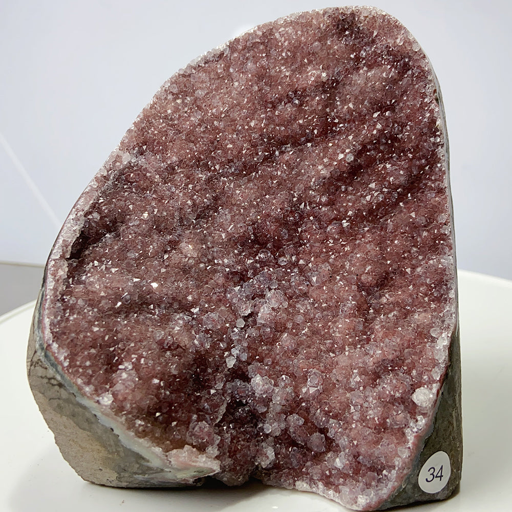 1PC Colourful Amethyst Cluster Geode Decoration Crystal Free Form Ornaments