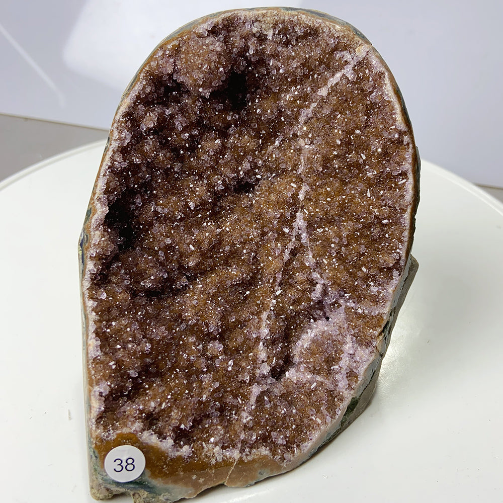 1PC Colourful Amethyst Cluster Geode Decoration Crystal Free Form Ornaments