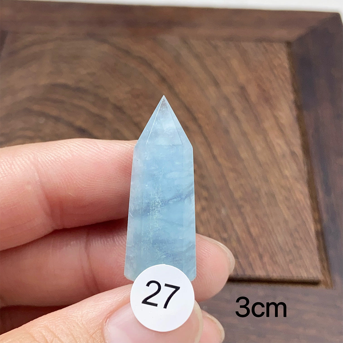 Natural Small-Sized  Crystal Aquamarine Tower