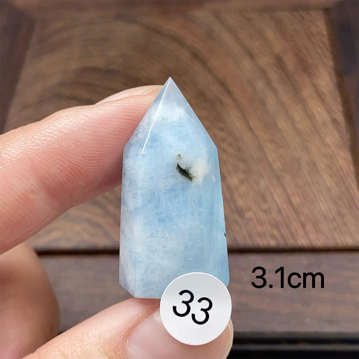 Natural Small-Sized  Crystal Aquamarine Tower