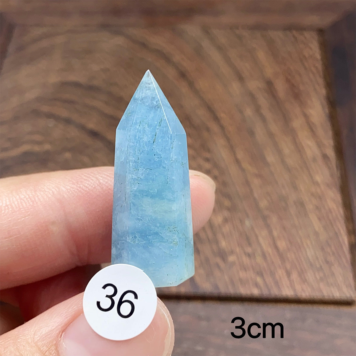 Natural Small-Sized  Crystal Aquamarine Tower
