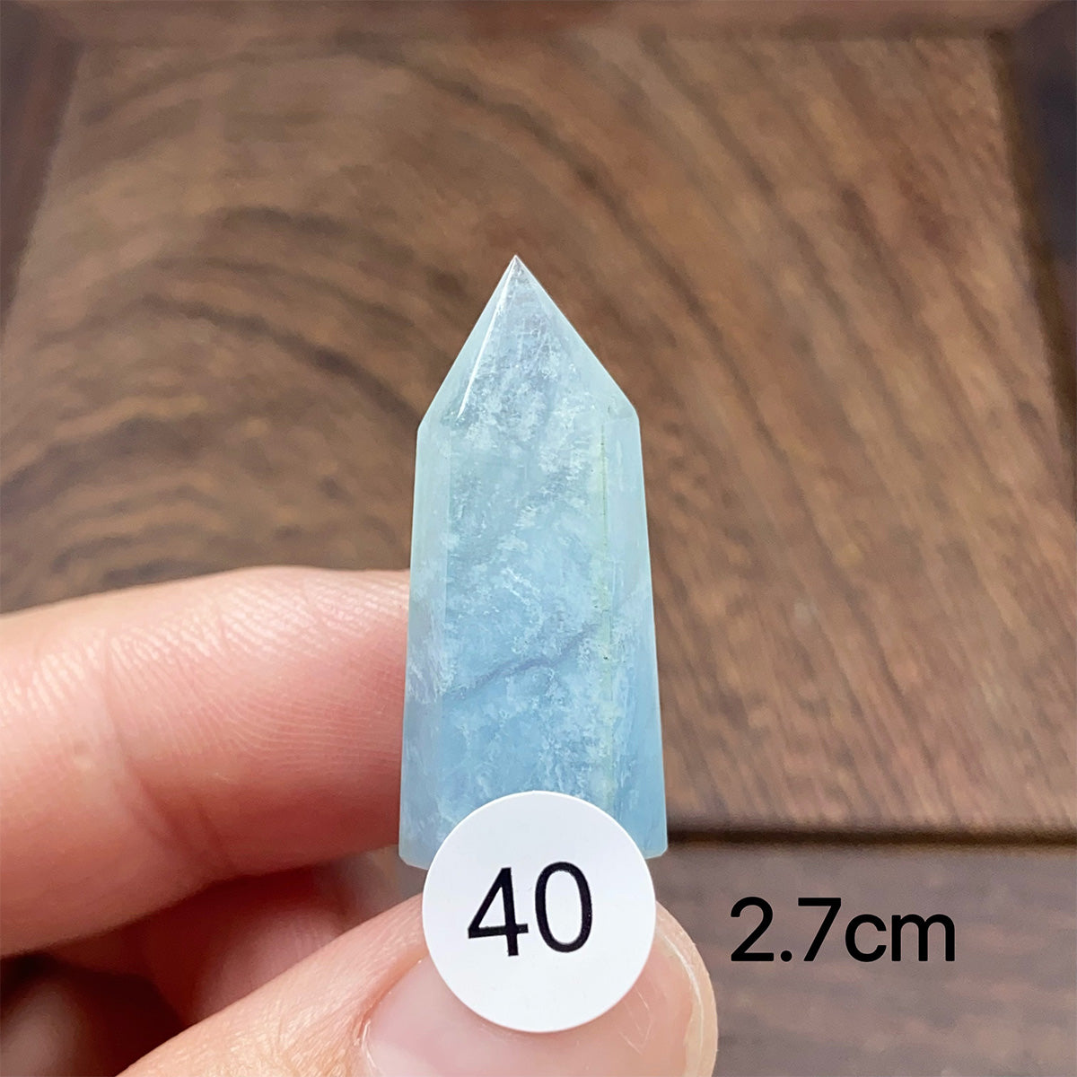 Natural Small-Sized  Crystal Aquamarine Tower