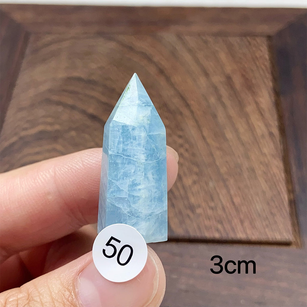 Natural Small-Sized  Crystal Aquamarine Tower