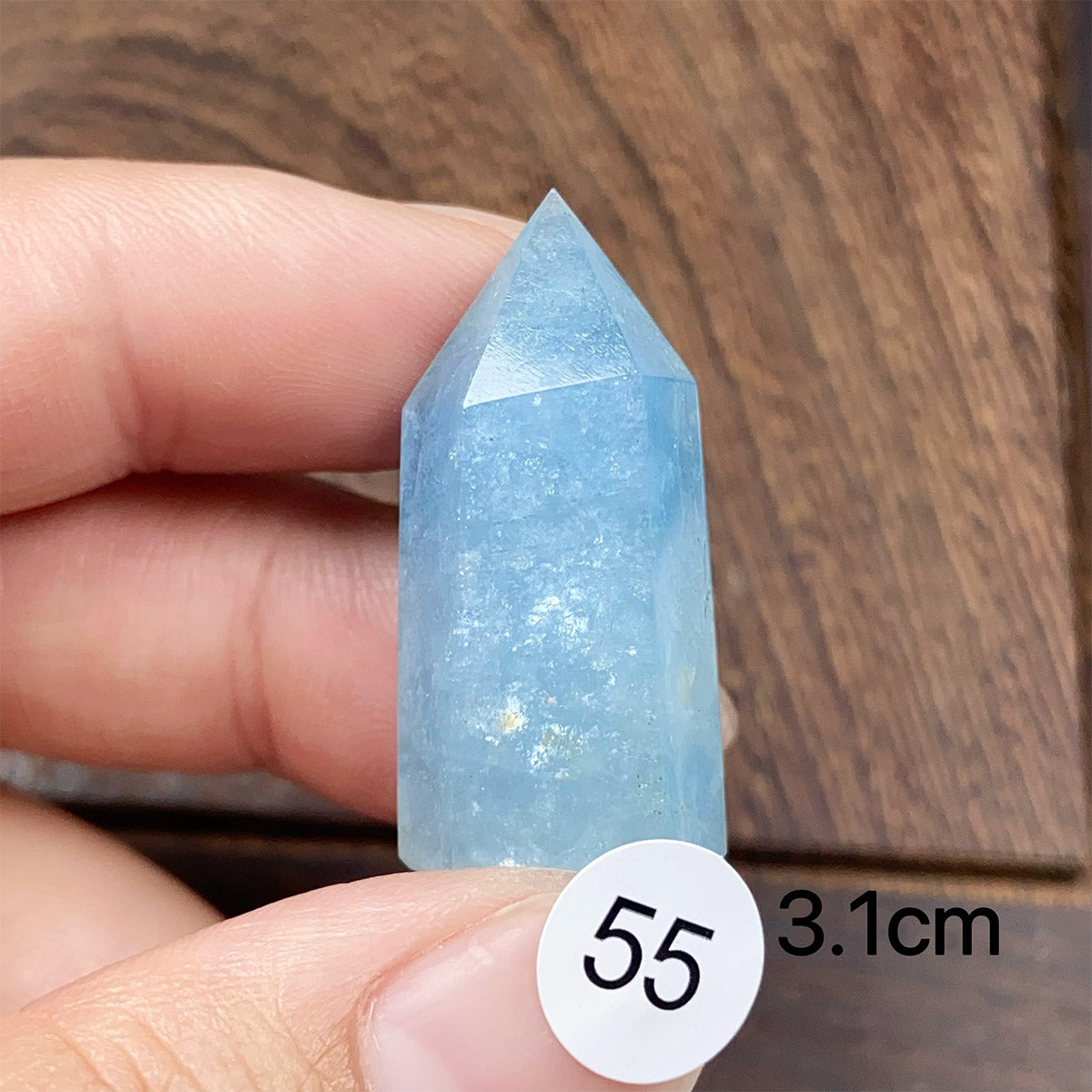 Natural Small-Sized  Crystal Aquamarine Tower
